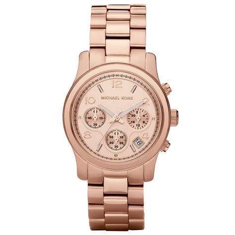 michael kors runway rose gold chronograph watch mk5128|Michael Kors gold tone watch.